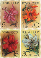 92590 MNH UNION SOVIETICA 1989 LIRIOS DE JARDIN - ...-1857 Prefilatelia