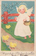 ENGEL OSTERN Vintage Ansichtskarte Postkarte CPA #PKE290.A - Engel