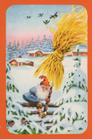 SANTA CLAUS Happy New Year Christmas GNOME Vintage Postcard CPSMPF #PKD885.A - Santa Claus