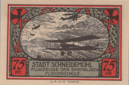 75 PFENNIG 1914-1924 Stadt SCHNEIDEMÜHL Posen UNC DEUTSCHLAND Notgeld #PD321 - [11] Emissions Locales