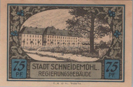 75 PFENNIG 1914-1924 Stadt SCHNEIDEMÜHL Posen UNC DEUTSCHLAND Notgeld #PD303 - [11] Emissions Locales