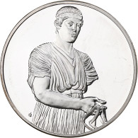 France, Médaille, Peinture, L'Aurige De Delphes, Grec, Argent, SPL - Otros & Sin Clasificación