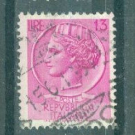 ITALIE - N°650A Oblitéré - Série Courante. Monnaie Syracusaine. - 1946-60: Afgestempeld