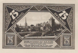 75 PFENNIG 1921 Stadt LÜBECK DEUTSCHLAND Notgeld Banknote #PJ092 - [11] Lokale Uitgaven