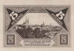 75 PFENNIG 1921 Stadt LÜBECK DEUTSCHLAND Notgeld Banknote #PJ093 - [11] Lokale Uitgaven