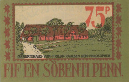 75 PFENNIG 1921 Stadt LANGENHORN IN NORDFRIESLAND DEUTSCHLAND #PF397 - [11] Lokale Uitgaven