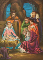 Vergine Maria Madonna Gesù Bambino Natale Religione Vintage Cartolina CPSM #PBB812.IT - Jungfräuliche Marie Und Madona