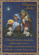 BAMBINO Scena Paesaggio Gesù Bambino Vintage Cartolina CPSM #PBB553.IT - Scènes & Paysages
