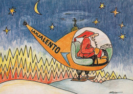 BABBO NATALE Buon Anno Natale Vintage Cartolina CPSM #PBB230.IT - Santa Claus