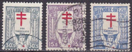 BE028 – BELGIQUE - BELGIUM – 1925 – ANTI-TUBERCULOSIS FUND – SG # 423/5 USED 2,50 € - 1922-1927 Houyoux