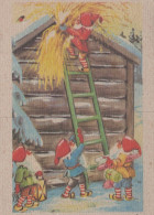 BABBO NATALE Natale Vintage Cartolina CPSM #PAK960.IT - Kerstman