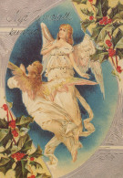 ANGELO Buon Anno Natale Vintage Cartolina CPSM #PAH855.IT - Anges