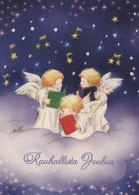 ANGELO Buon Anno Natale Vintage Cartolina CPSM #PAH613.IT - Angels