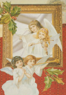 ANGELO Buon Anno Natale Vintage Cartolina CPSM #PAH553.IT - Angels