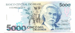 BRASIL 5000 CRUZEIROS 1993 UNC Paper Money Banknote #P10882.4 - [11] Emissions Locales