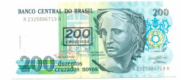 BRASIL 200 CRUZADOS 1990 UNC Paper Money Banknote #P10860.4 - Lokale Ausgaben