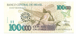 BRASIL 100000 CRUZEIROS 1993 UNC Paper Money Banknote #P10891.4 - [11] Lokale Uitgaven