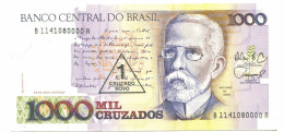 BRASIL 1000 CRUZADOS 1989 UNC Paper Money Banknote #P10871.4 - Lokale Ausgaben