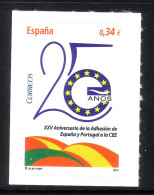 SPANIEN MI-NR. 4516 POSTFRISCH(MINT) MITLÄUFER 2010 SPANIEN EU MITGLIEDSSCHAFT 25 JAHRE - Europäischer Gedanke