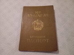 1971 Bulgaria Official Passport Service Passeport For Travel Over Yugoslavia Hungary Czechoslovakia To Soviet Union - Historical Documents