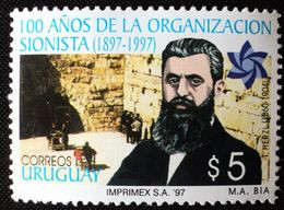 1997 URUGUAY Mnh - 100 Years Org. Sionista Zionist Sionismo Zionis Muro De Los Lamentos- Wailing Wall- Yvert 1656 - Uruguay
