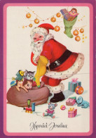 SANTA CLAUS CHRISTMAS Holidays Vintage Postcard CPSM #PAK811.GB - Santa Claus