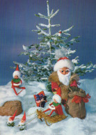 SANTA CLAUS CHRISTMAS Holidays Vintage Postcard CPSM #PAK049.GB - Santa Claus