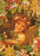 ANGEL CHRISTMAS Holidays Vintage Postcard CPSM #PAH549.GB - Anges