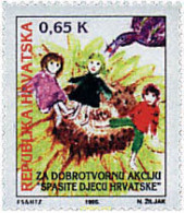 67410 MNH CROACIA 1995 PRO INFANCIA - Croatie