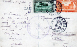 L-  Cachet  - " Escadron Du Train ... " -  MAROC  -- - Lettres & Documents