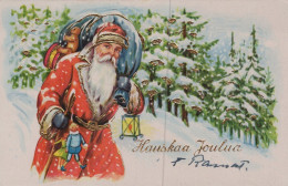 PÈRE NOËL NOËL Fêtes Voeux Vintage Carte Postale CPSM #PAK887.FR - Santa Claus