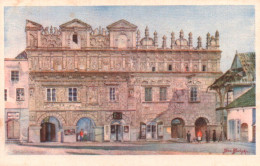 CPA - KAZIMIERZ Sur Vistule (Voyevodie Du Lublin) - Deux Maisons Sur La Place Du Marché (Illustration Signée) .... - Pologne