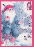 PAPÁ NOEL Feliz Año Navidad Vintage Tarjeta Postal CPSM #PBL008.ES - Santa Claus