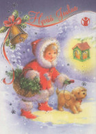 Feliz Año Navidad NIÑOS Vintage Tarjeta Postal CPSM #PAY223.ES - New Year