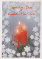 Feliz Año Navidad VELA Vintage Tarjeta Postal CPSM #PAW273.ES - New Year