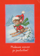 Feliz Año Navidad RATÓN Vintage Tarjeta Postal CPSM #PAU910.ES - Nieuwjaar