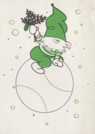 Feliz Año Navidad GNOMO Vintage Tarjeta Postal CPSM #PAU310.ES - Nieuwjaar