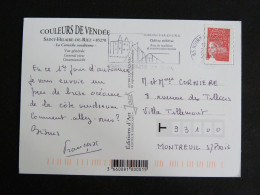 NOIRMOUTIER EN L'ILE - VENDEE - FLAMME SUR MARIANNE LUQUET - LA CORNICHE VENDEENNE - Mechanical Postmarks (Advertisement)