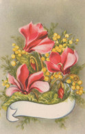 FLEURS Vintage Carte Postale CPA #PKE714.FR - Flowers