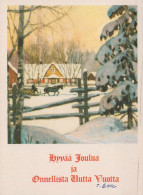 Bonne Année Noël Vintage Carte Postale CPSMPF #PKG197.FR - Nieuwjaar