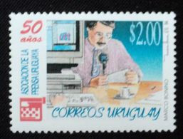 1994 URUGUAY Mnh- 50 Years Press Presse Prensa Microfono Microphone Radio Computer Pc - Yvert 1491 - Uruguay