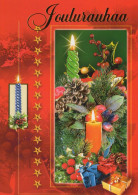 Neujahr Weihnachten KERZE Vintage Ansichtskarte Postkarte CPSM #PAZ330.DE - Nouvel An