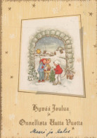 Neujahr Weihnachten KINDER Vintage Ansichtskarte Postkarte CPSM #PAY032.DE - Nouvel An