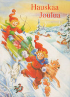 Neujahr Weihnachten GNOME Vintage Ansichtskarte Postkarte CPSM #PAY162.DE - Nouvel An