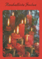 Neujahr Weihnachten KERZE Vintage Ansichtskarte Postkarte CPSM #PAW095.DE - New Year