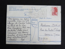 NOTRE DAME DE MONTS - VENDEE - FLAMME SUR LIBERTE GANDON - BOURRINE DANS LES MARAIS - Mechanical Postmarks (Advertisement)