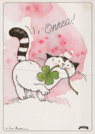 KATZE MIEZEKATZE Tier Vintage Ansichtskarte Postkarte CPSM #PAM213.DE - Katten