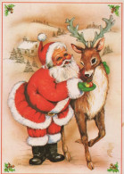 WEIHNACHTSMANN SANTA CLAUS WEIHNACHTSFERIEN Vintage Postkarte CPSM #PAJ916.DE - Santa Claus