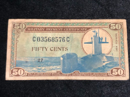South Viet Nam MILITARY ,Banknotes Of Vietnam-P-M78 Schwan-914 50 Cents, Series 681(1969-1970)VF-1pcs Good Quality-rare - Viêt-Nam