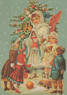 ENGEL WEIHNACHTSFERIEN Feiern & Feste Vintage Ansichtskarte Postkarte CPSM #PAH672.DE - Engel